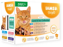 Iams Delights Land&Sea Collection in jelly MP macska tasak 12x85g