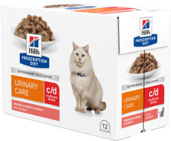 Hill's HILLS Prescription Diet Multicare macska tasak MP húgykő ellen c/d lazac 12x85g