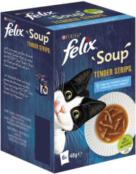 FELIX Soup Tender Strips macska tasak MP halas szószos 6x48g