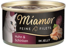 Miamor Feine Filets in Jelly macska konzerv csirke&sonka 24x100g