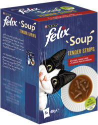 FELIX Soup Tender Strips macska tasak MP házias szószos 6x48g