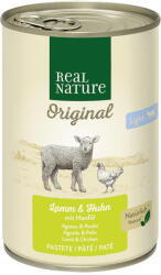 REAL NATURE Original macska konzerv light bárány&csirke 6x400g