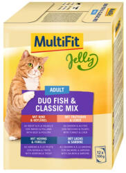 MultiFit JellyDuo macska tasak MP adult halas 12x100g