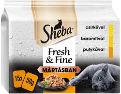 Sheba F&F macska tasak MP szárnyas 15x50g