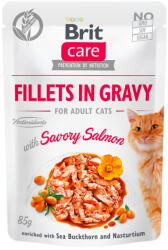 Brit Care macska tasak adult gravy lazac 24x85g