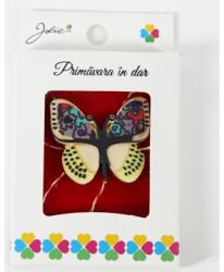 Flippy Martisor Brosa Mica in Cutie, Jolie, Dimensiune Brosa 2, 5-3 cm, Material Metal, Model Fluture Colorat, Multicolor (teo-134748)