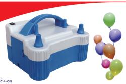 Flippy Pompa Electrica de Umflat Baloane, Flippy, cu Doua Iesiri, 220V, Putere 700W, Accesorii petrecere, Albastru-Gri (teo-131436)