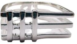 Flippy Inel pentru Dama Argint 925, Jolie, Model Patrat in 3 Sectiuni, 5.1 gr, Marimea 58, Argintiu (teo-131821)