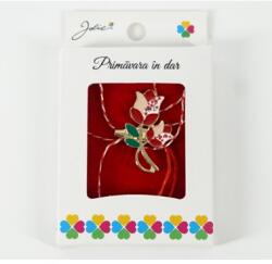 Flippy Martisor Brosa Mica in Cutie, Jolie, Dimensiune Brosa 2.5-3cm, Material Metal, Model Lalele Traditionale (teo-134761)