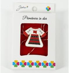 Flippy Martisor Brosa Mica in Cutie, Jolie, Dimensiune Brosa 2, 5-3 cm, Material Metal, Model Rochie Traditionala, Multicolor (teo-134736)