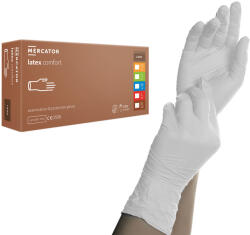 Mercator Medical latex mănuși de cauciuc confort alb XL (RD10283005)