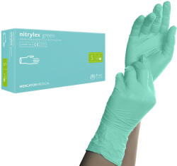 Mercator Medical Mănuși din cauciuc nitrilic Nitrylex verde Verde S (RD30138002)