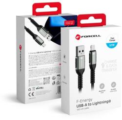 Forcell F-ENERGY C257 kábel USB A - Lightning 2, 4A 12W Cafule 3 m fekete,