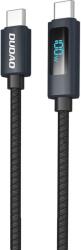 Dudao L7C USB-C - USB-C 100W kábel LED kijelzővel 1m - Fekete - smartdiszkont