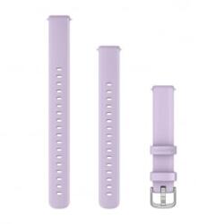 Garmin Lily 2 14mm szilikon óraszíj, jázminlila, ezüst csattal (110-175mm) (010-13302-31) (010-13302-31)