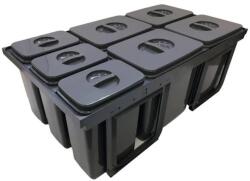 EKOTECH - beépíthető hulladékgyűjtő jazz 90 - 4x12 liter+3x5 liter