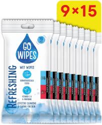 Go Wipes frissítő törlőkendő 9× 15 db (135 db) (BABY23209s9)