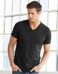 Bella Canvas Uniszex rövid ujjú póló Bella Canvas Unisex Jersey V-Neck T-Shirt S, Fehér