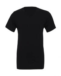 Bella Canvas Uniszex rövid ujjú póló Bella Canvas Unisex Jersey V-Neck T-Shirt 2XL, Fekete