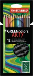 STABILO Green colors Arty 12db-os színes ceruza készlet (6019/12-1-20)