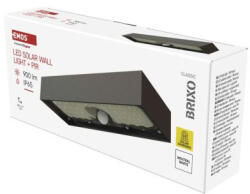 EMOS LED SOLAR lámpatest BRIXO PIR, 900lm IP65 természetes fehér (ZG166S) - mione