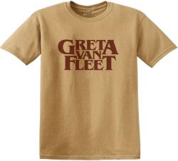 Greta Van Fleet Logo Rövid ujjú póló Old Gold 2XL (GVFTS02MOG05)