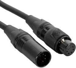 Accu Cable DMX 5pin IP65 1 m Egyenes - Egyenes Kábel DMX fényekhez (1621000091)