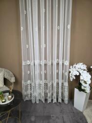  Ekrü - Ezüst kész függöny 500x250