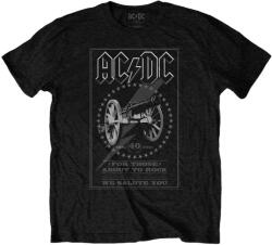 AC/DC Ing FTATR 40th Monochrome Unisex Black S (ACDCTS97MB01)