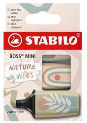 STABILO Szövegkiemelő készlet, 1-4 mm, STABILO "Boss Mini Nature vibes", 3 különböző szín (TST070372) - jatekotthon