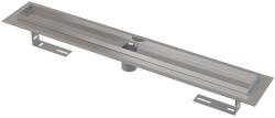 Alcadrain Vízelvezető csatornák - Zuhanyzótál 850 mm-es, perforált rácsos peremmel, szagzáró nélkül, rozsdamentes acélból készült APZ2001-850 (APZ2001-850)