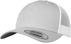 FLEXFIT Retro kéttónusú Trucker sapka fehér|szürke