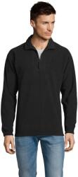 SOL'S Unisex felnőtt Ness Half Zip Fleece felső 4XL fekete