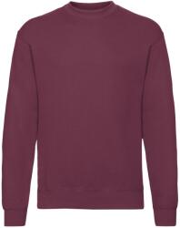Fruit of the Loom Unisex felnőtt klasszikus beállított pulóver XL barna|bordó|vörös