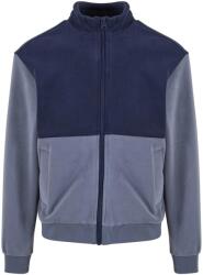 Urban Classics Férfi színes blokk Polar Fleece kabát 2XL kék