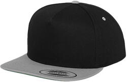 FLEXFIT Klasszikus 5 paneles Snapback sapka fekete|szürke