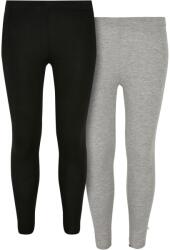 Urban Classics Lányok Jersey leggings (2 darabos csomag) 13/14 ÉVES fekete|szürke