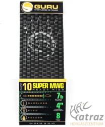 Guru Előkötött Feeder Horog Méret: 10 - Guru SMWG Standard Hair 4" (0.19mm) (GRR165)