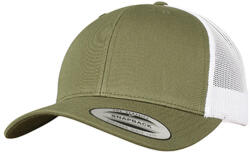 FLEXFIT Retro kéttónusú Trucker sapka fehér|zöld