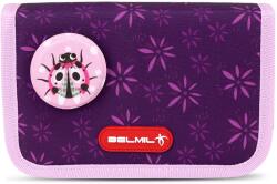 Belmil Penar cu ecuson Belmil - Purple Spring, cu 1 fermoar si pliu dublu (335-88) Penar