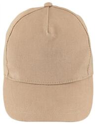 SOL'S Buzz 5 paneles baseball sapka bézs