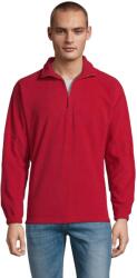 SOL'S Unisex felnőtt Ness Half Zip Fleece felső XL vörös
