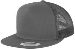 FLEXFIT Klasszikus Trucker sapka barna|szürke