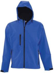 SOL'S Férfi Replay kapucnis Soft Shell kabát 2XL kék