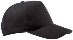 SOL'S Buzz 5 paneles baseball sapka fekete