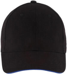 SOL'S Buffalo 6 paneles baseball sapka fekete|kék