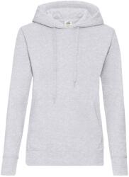 Fruit of the Loom Női klasszikus kapucnis pulóver 2XL szürke