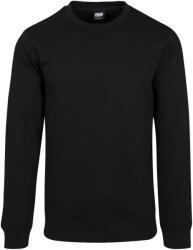 Urban Classics Férfi basic frottír anyagból készült, nyakig érő pulóver 4XL fekete