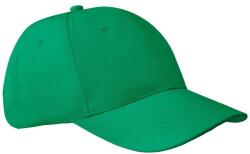 SOL'S Apollo 6 paneles baseball sapka zöld