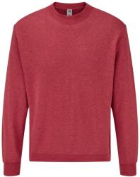 Fruit of the Loom Unisex felnőtt Classic Heather beállított pulóver M vörös
